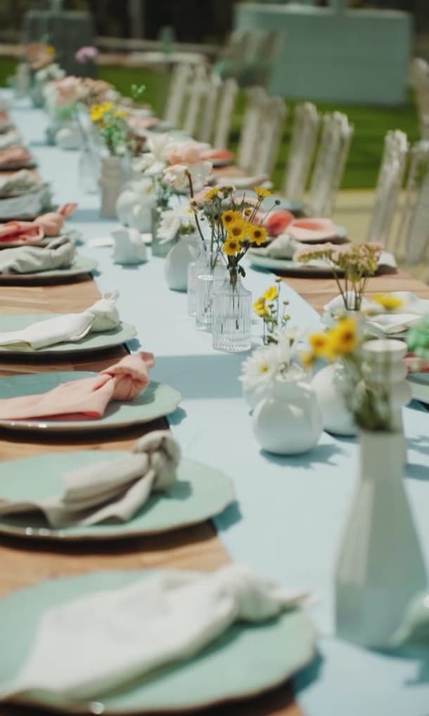 Decoração floral de casamento — bouquet e arranjos